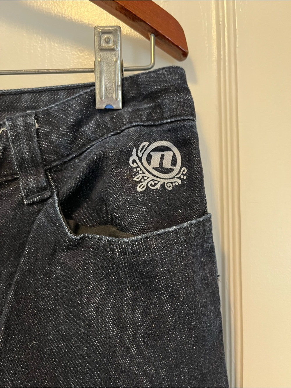Novara Black Denim Women’s Bicycle Shorts with padded crotch
